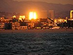 glorious gold sunset sail in venice beach